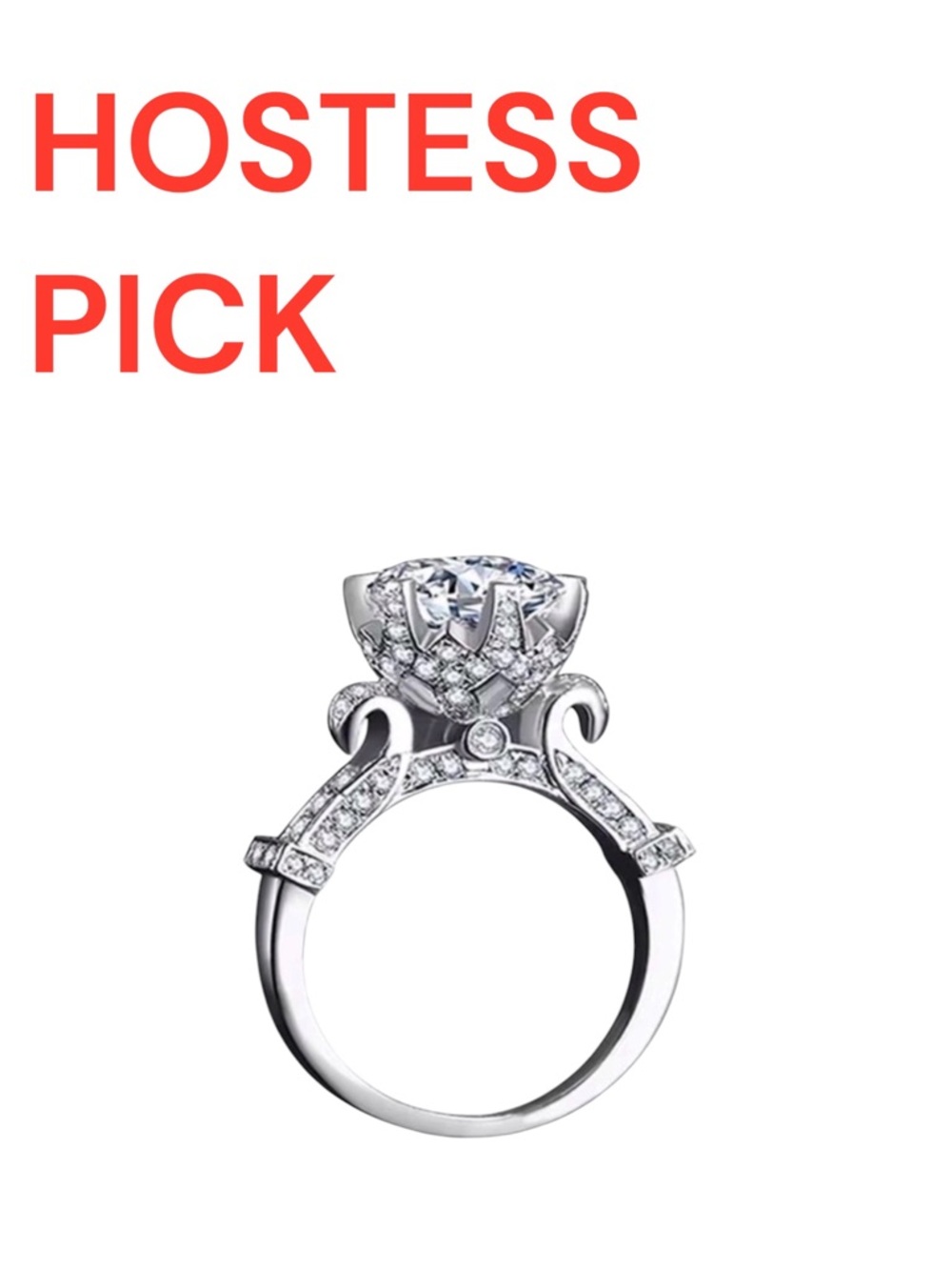 Unique White Gold Color Bridal Wedding Jewelry Engagement
Anel Bijoux Femme